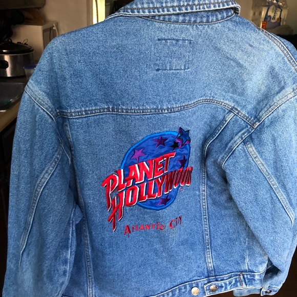 Oversized vintage jean jacket - Picture 3 of 4